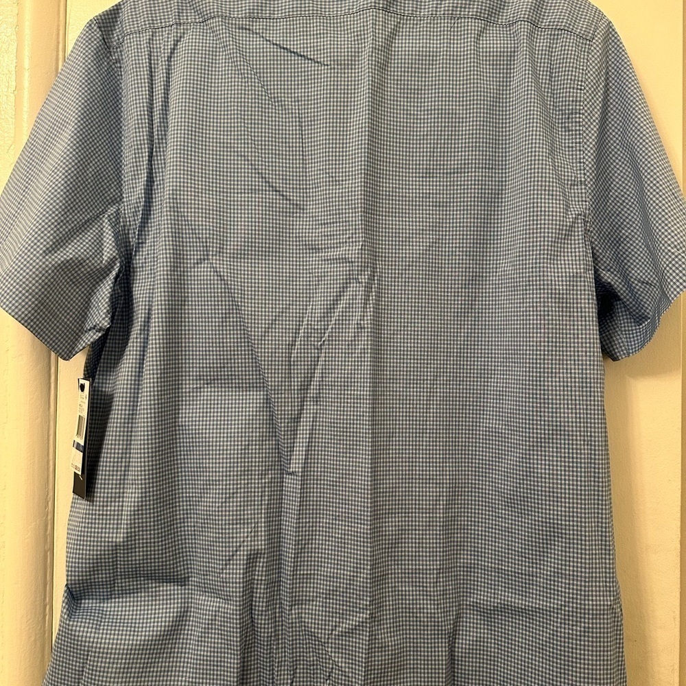 Nautica Slate Blue Short-Sleeve Shirt Classic Fit - Picture 6 of 6